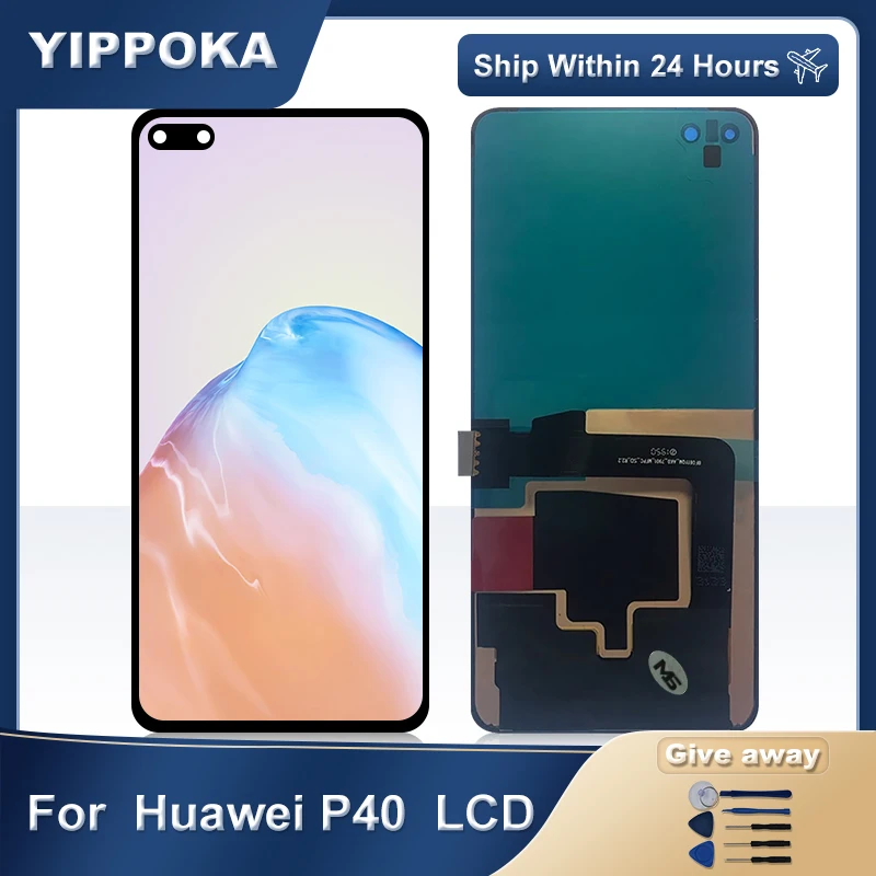 Pantalla t&aacute;ctil de reemplazo para Huawei P40, ANA-AN00 LCD Original de 6,1 pulgadas, ANA-TN00, ANA-NX9, piezas de repuesto, ANA-LX4-0