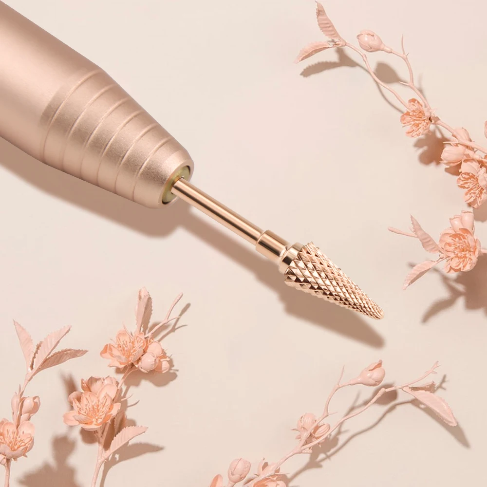 Твердосплавная фреза для маникюра насадки электрической дрели ногтей розовое