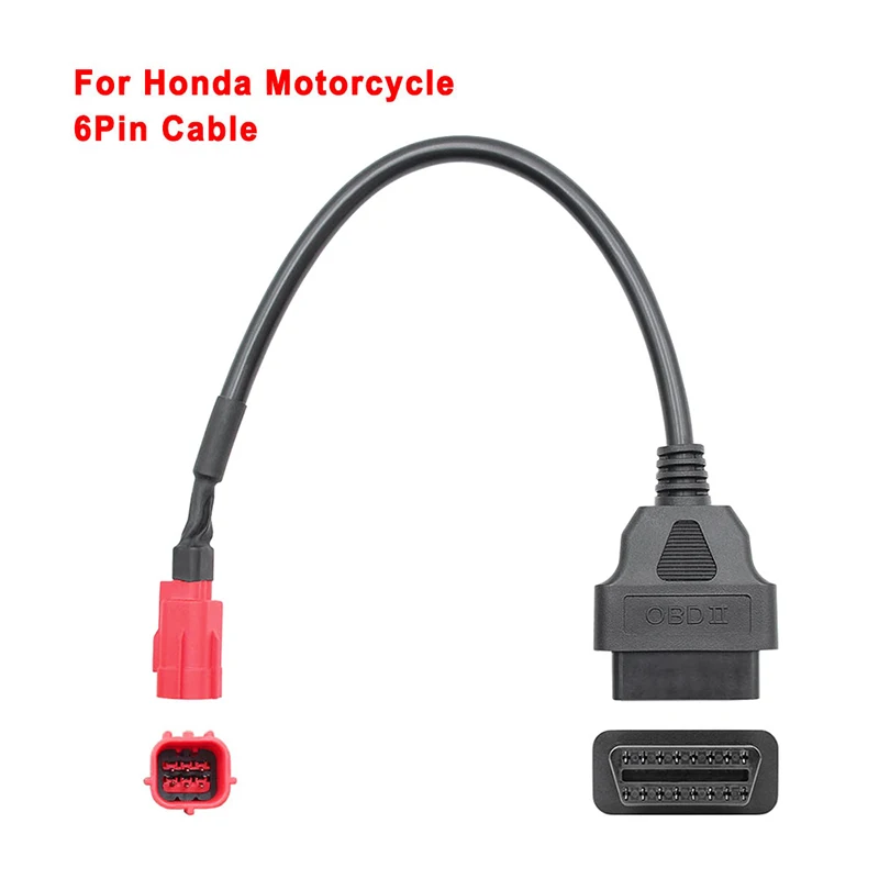 Диагностический адаптер с 6 контактами на OBD2 для Moto Guzzi Piaggio Мотоцикл Vespa