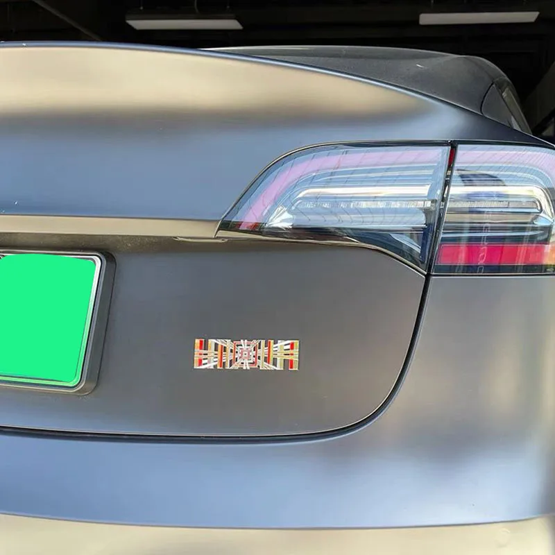 Для Tesla Model 3 Y S X клетчатая этикетка с надписью на заднем конце новая модель версия