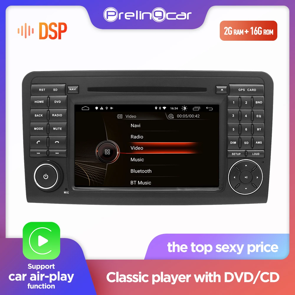 Android 9 0 2din для Mercedes Benz класса мл W164 X164 ML350 ML300 GL500 ML320 ML280 GL350 GL450 Автомобильный dvd радио