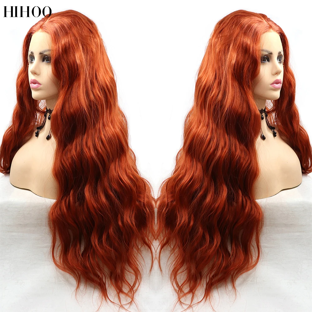 

Long Wavy Lace Front Wigs For Black Women 30inches Synthetic Natural Curly Hair Glueless Cosplay Heat Resistant Wig