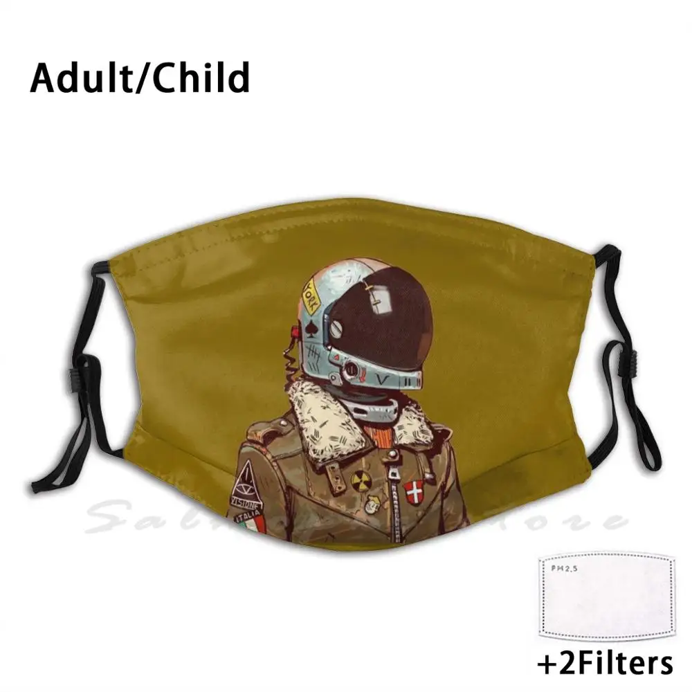 Моющийся фильтр для пилота маска рта от пыли космонавта капитана летательного