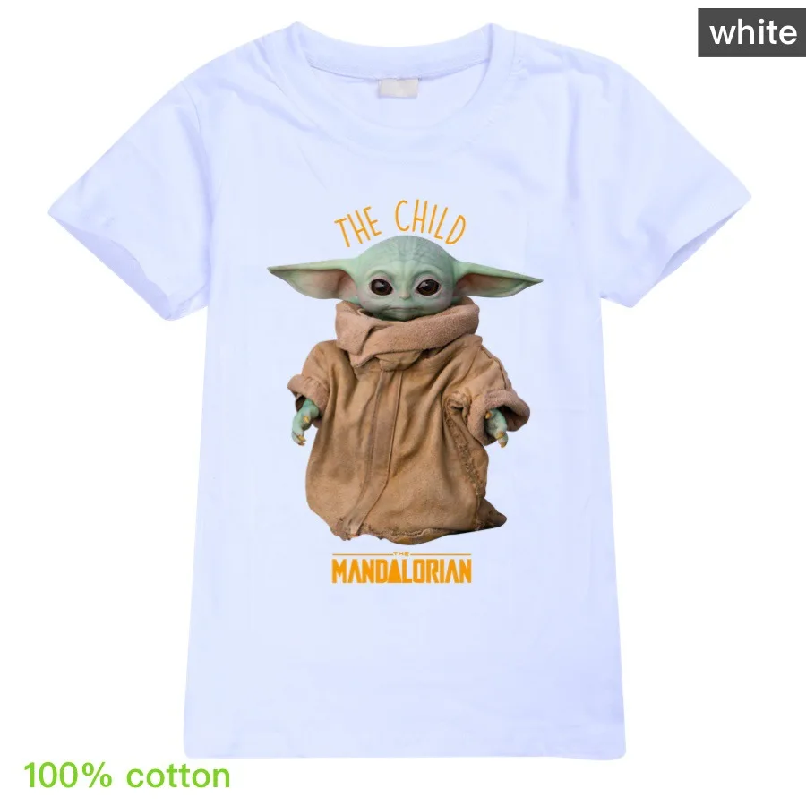 Звездные войны модные комплекты с принтом из мультфильма детская футболка