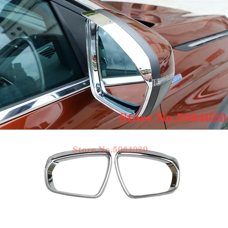 

ABS Chrome For Peugeot 3008 GT 5008 2nd 2017 2018 Car Accessories Car rearview mirror block rain eyebrow Cover trim styling 2pcs