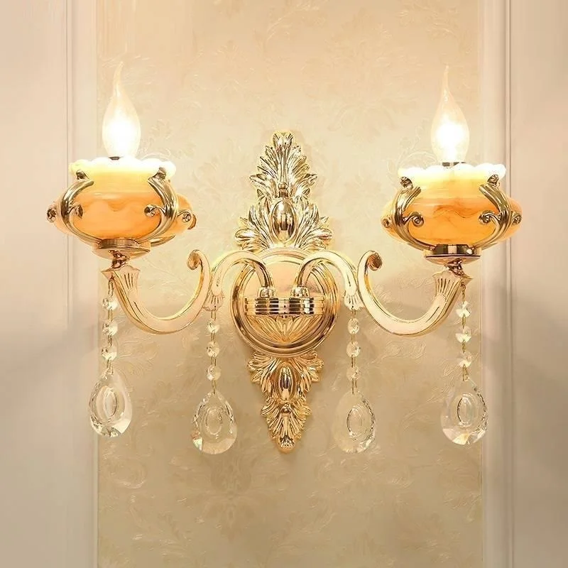 

Bedroom Wandlampe Mural Interieur Lampara De Sconce Crystal Aplique Luz Pared Light For Home Applique Murale Luminaire Wall Lamp