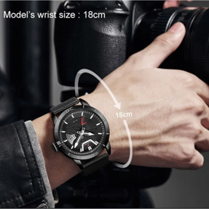 

NAVIFORCE Black Business Luxury Watch Men Fashion Quartz Wrist Man Watches Military Sport Waterproof Male Clock Relogio Masculin