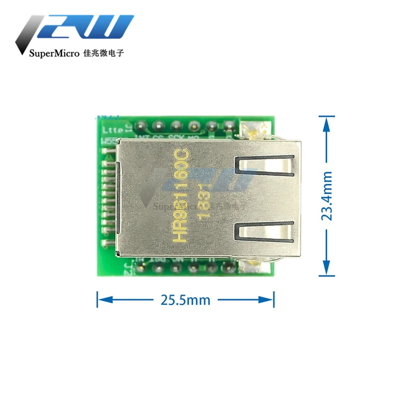 USR-ES1 W5500 MCU Ethernet сетевой модуль для Arduino TCP / IP конвертер 51 STM32 SPI интерфейс 3 В 5 в i o