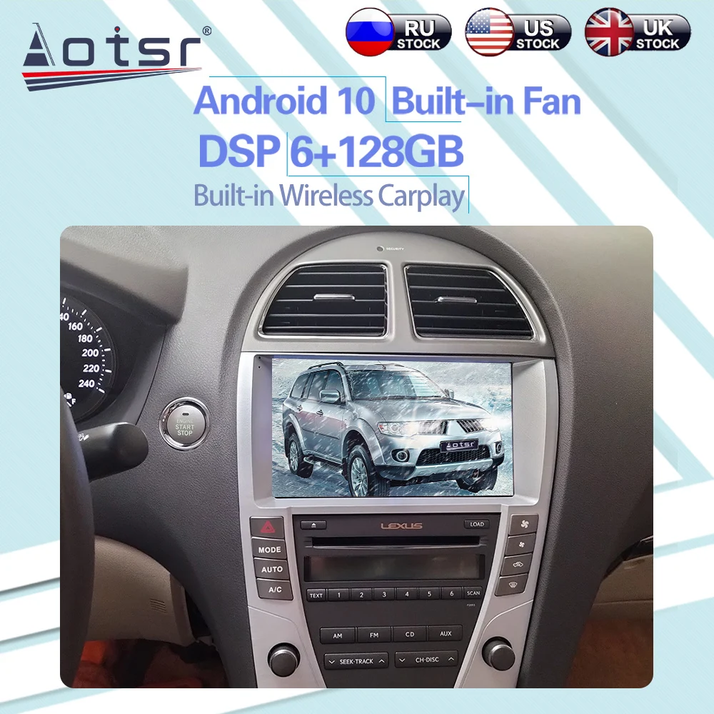 

Автомобильный радиоприемник Tesla, 6 + 128 ГБ, для Lexus ES 2005-2011, Android 10, Carplay, GPS-навигация, DSP, автомобильный мультимедийный плеер