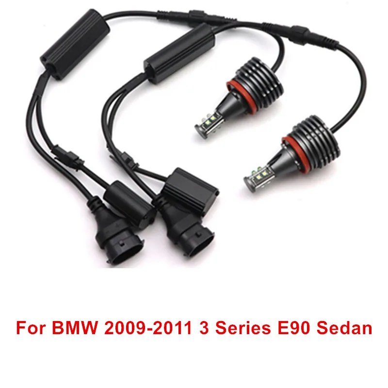 

Ультраяркие светодиодсветодиодный кольцевые габаритные лампы Angel Eyes H8 белого цвета 160 Вт 7000 к для BMW 2009-2011 3 серии E90 седан