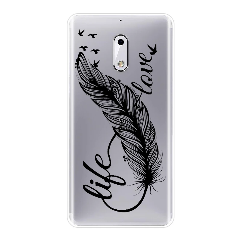 Чехол для Nokia X6 7 Plus силиконовый мягкий чехол-накладка с цитатой Тинкер