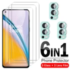 Закаленное стекло для экрана 6 в 1 для OnePlus Nord 2 5G CE N10 N100, Защитная пленка для объектива камеры One Plus 9 9R 8T, защитное стекло