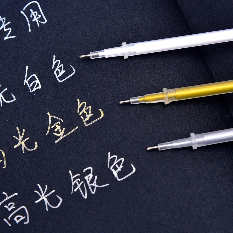 Ручка гелевая Водонепроницаемая с белыми чернилами 30 шт. 0 8 мм 6 | Канцтовары для