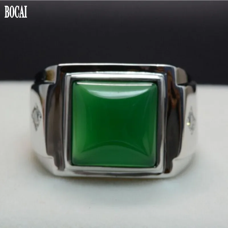 100% натуральное 925 Чистое серебро набор с мужским кольцом из натуральной