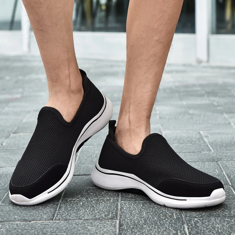 

Original Couples Running Shoe Breathable Soft Sport Men Shoes Slip-on Women Pink Red SneakersLight Weight Unisex Walking Shoe