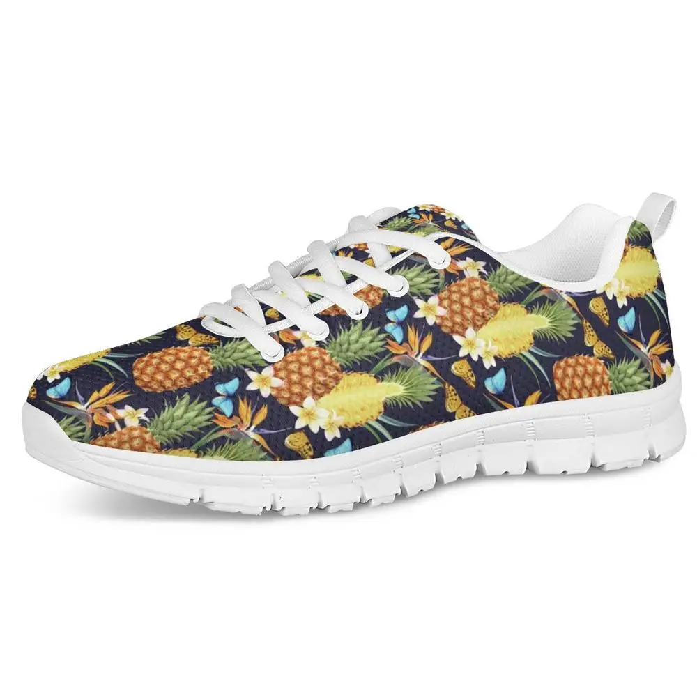 Обувь для бега с тропическим принтом ананас Рай Женские сетчатые кроссовки на