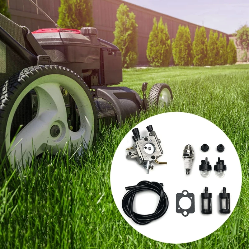 

Carburetor Carb Primer Bulb Spark Plug Fuel Filter Line for FS250 FS120 FS200