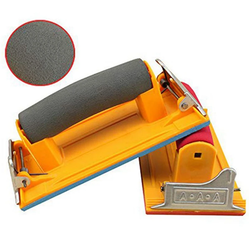 

4 Pcs Sandpaper Holder Tool with Soft Handle for Sanding Wood and Plasterboard