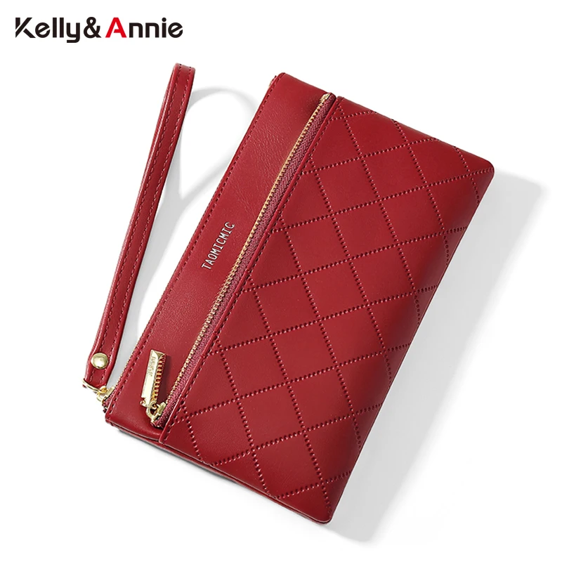 

New Fashion Design Card Holder Wallets Women's Brand Designer Soft PU Leather Zipper Pocket Purse Ladies Standard Purses Cartera