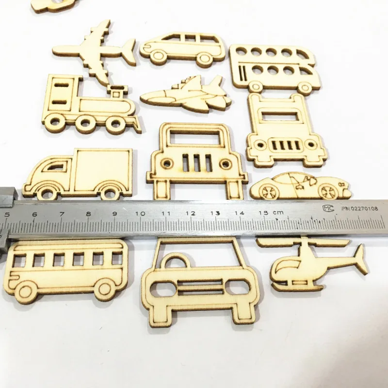 WD242(30) Детская соска мультяшная Транспортная Машина/Самолет/автобус деревянные