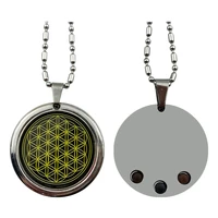flower of life quantum energy pendant necklace with negative ions health magnetic necklace fine jewelry gifts for women