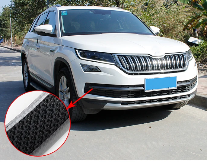 2 шт. abs для SKODA KODIAQ 2017 2018 передняя решетка декоративная яркая отделка|abs|grill trimskoda