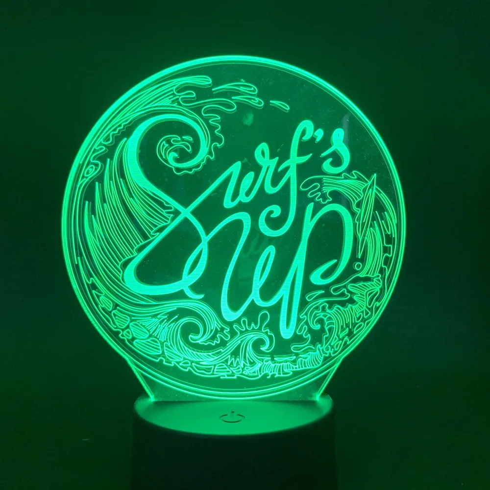 Ночной светильник s для жены подарок ко Дню Святого Валентина Led 3D сенсорный