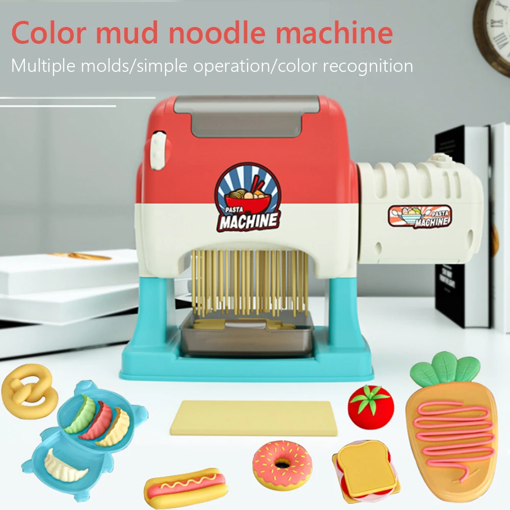 

Puzzle Baby Early Educational Toy Plasticine Electric Noodles Maker DIY Pretend Play Color Mud Kitchen Toys Set