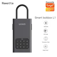 Hawatta Lockin Tuya Smart APP Remote Control Smart Key Storage Lock Box Wireless Password Key Safe Alloy Box IPX5 Waterproof