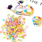 5 типов, мягкий керамический наполнитель, фруктовые Цветочные ломтики, наполнитель для украшения сделай сам из эпоксидной смолы, 400 шт. в пакете