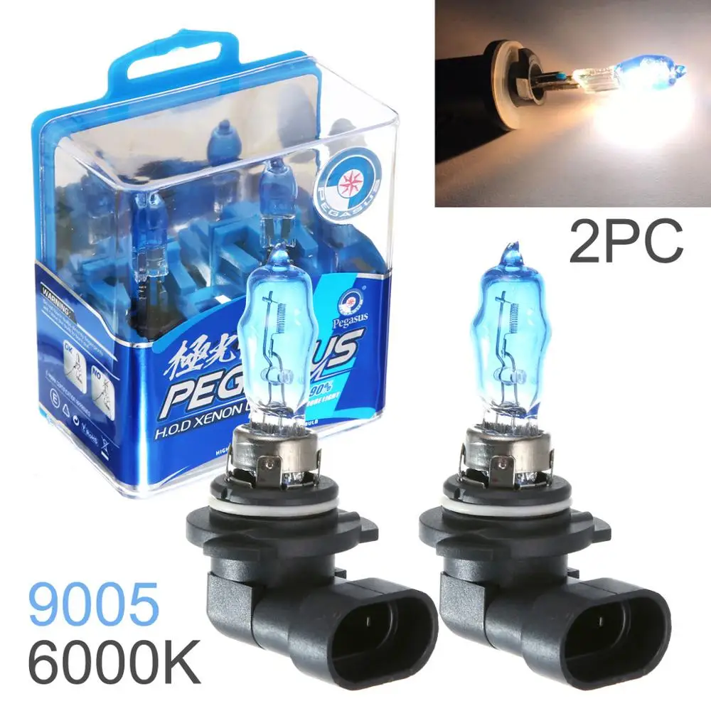 

2pcs/lot H1 H3 H4 H11 100W 6000K White Light Super Bright Car HOD Xenon Halogen Globes Bulbs Lamp Auto Front Headlight Fog Bulb