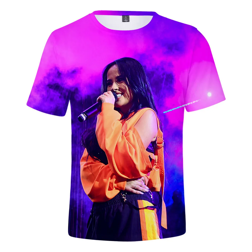 

Singer Becky G 3D Printed T-shirt Men/Women Fashion Casual Sweatshirt Round Neck Short Sleeve Summer Streetwear Oversize Tops