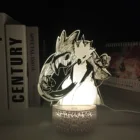 Аниме 3D лампа My Hero Академия Tokoyami Fumikage, белая Базовая лампа для спальни, Декор, подарок на день рождения, светильник, светодиодная настольная лампа
