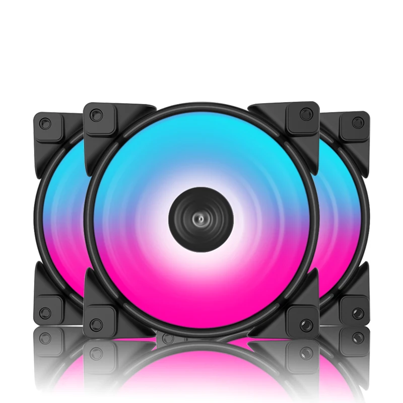 Pccooler 3/упаковка HALO вентилятор RGB 12 см 12 В и 5 в FRGB 3pin и 4pin ШИМ тихие вентиляторы охлаждения 120 мм вентилятор RGB для cpu охладитель жидкого охлаждения