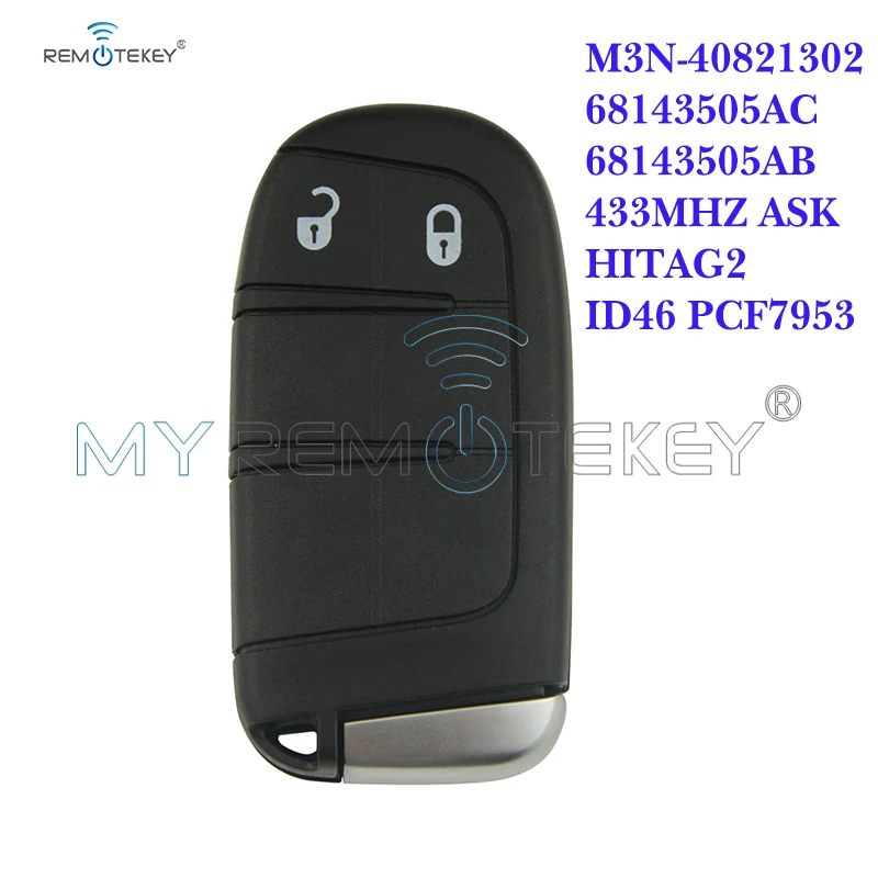 Умный ключ Remtekey 68143505AC 68143505AB 2 кнопки 433 МГц для Jeep | Автомобили и мотоциклы
