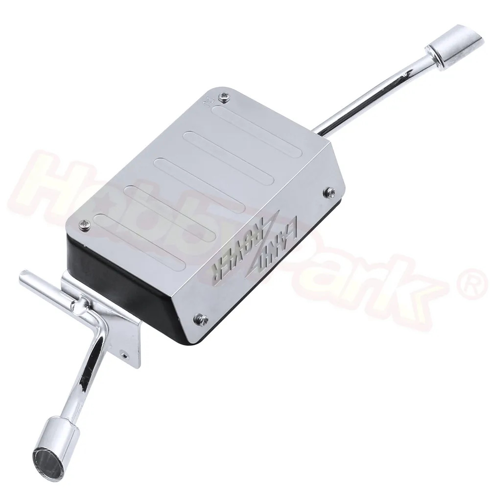 TRX4 Металлическая Имитация выхлопной трубы газовый бак для 1/10 RC Crawler Traxxas Trx 4 Ford Bronco