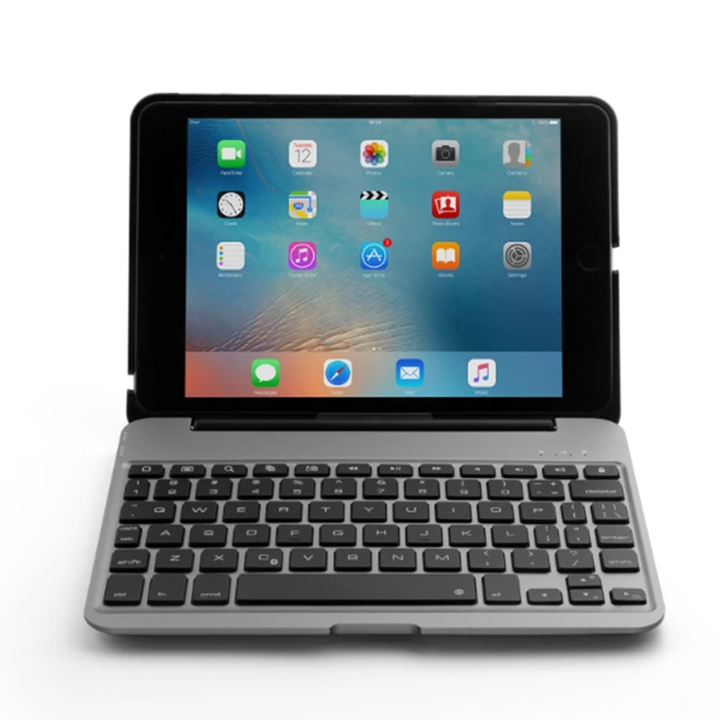 F04 цветная клавиатура с подсветкой Bluetooth для iPad Mini 4 чехол из алюминиевого