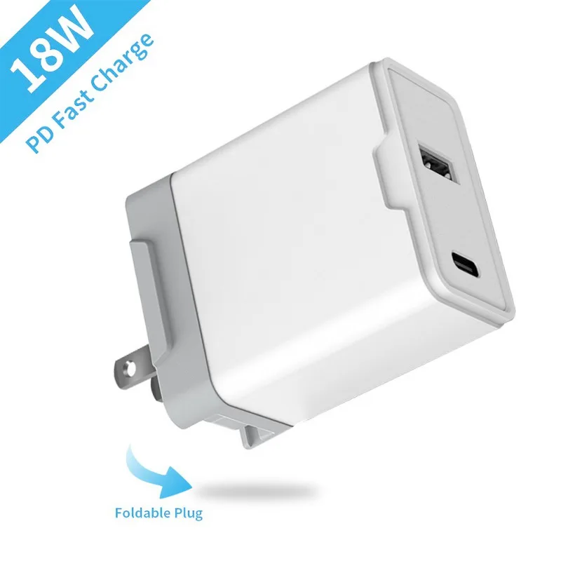 2 порта тип c + USB настенное зарядное устройство 30 Вт Зарядное для iPhone 11/X/XR Google Pixel