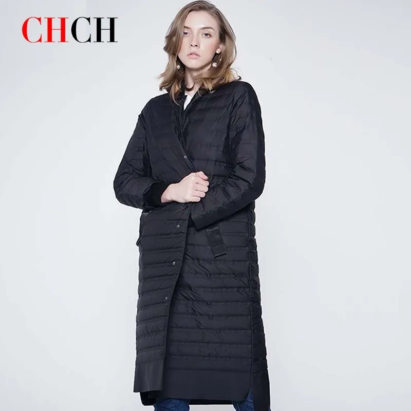 CHCH Fashion 2023 New Autumn Winter Women's Down Jacket Slim Coat With Female Grid Warm Parkas Outwear cloth enlarge