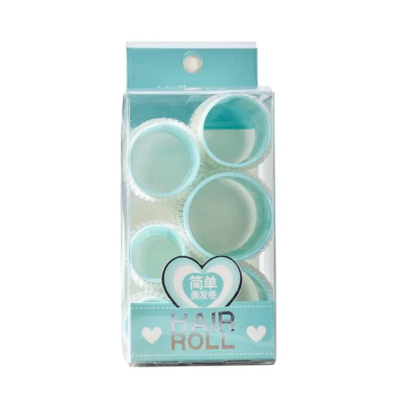 6 шт магические воздушные челки волос бигуди для ухода за спальный не нагревается