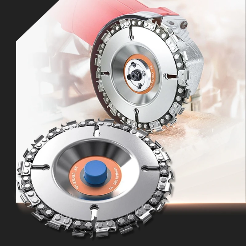 

4" Circular Saw Disc and Chain Chainsaw Blades Angle Grinder 22 Tooth Fine Cutting Multifunctional Saw Blades for Sawing