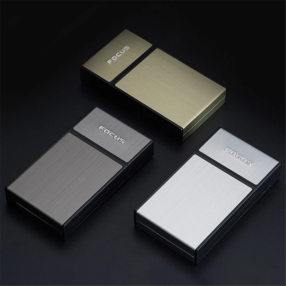 Длинный Чехол для сигарет алюминиевый ящик контейнер хранения 100 мм карманная