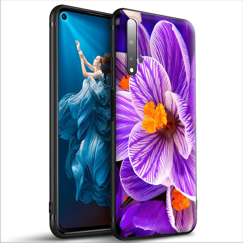 Фиолетовый силиконовый чехол Infinity on для Huawei Honor V30 30 8 8A 8X 8C 9 9X 10 Note View 20 20S Pro Lite |