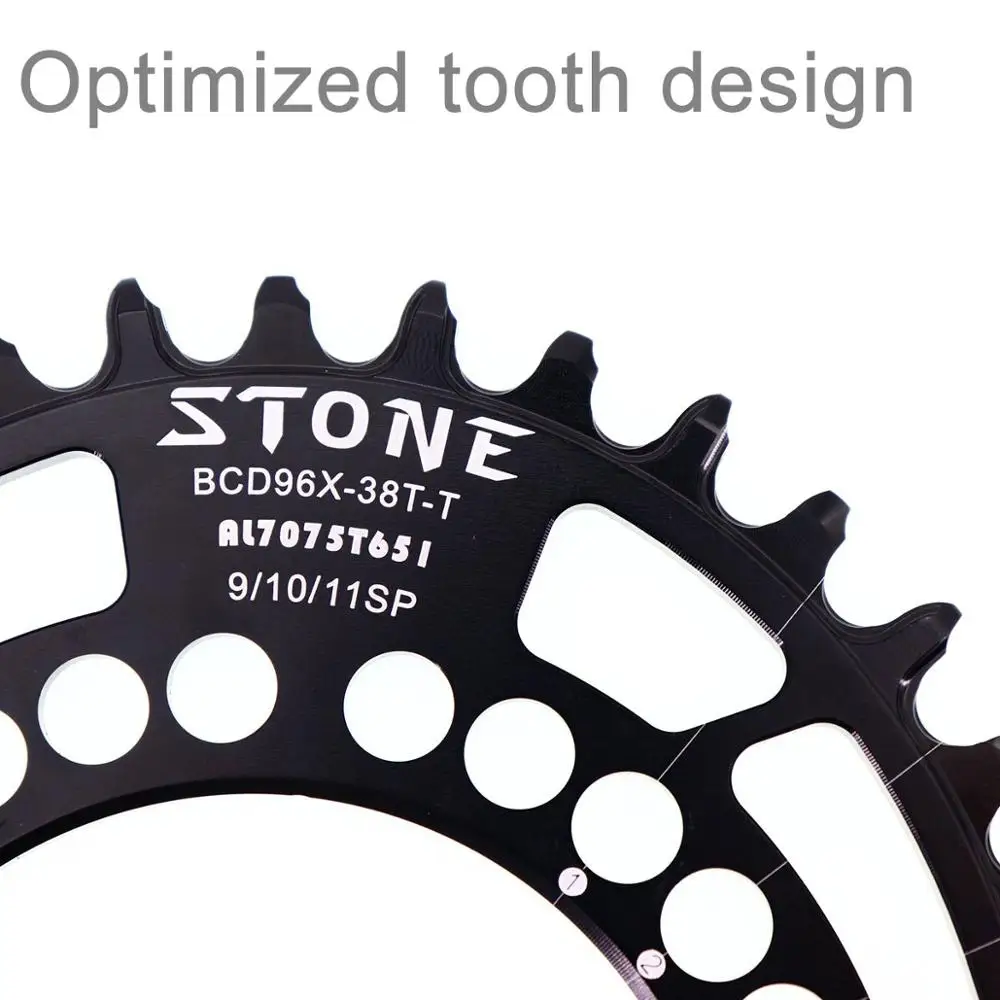Камень передняя Звездочка 96 BCD овальной формы для Shimano M6000 M7000 M8000 M9000 32t 34 36, 40, 42, 44, 48T велосипед Звездочка велосипеда зубчатая пластина 96bcd