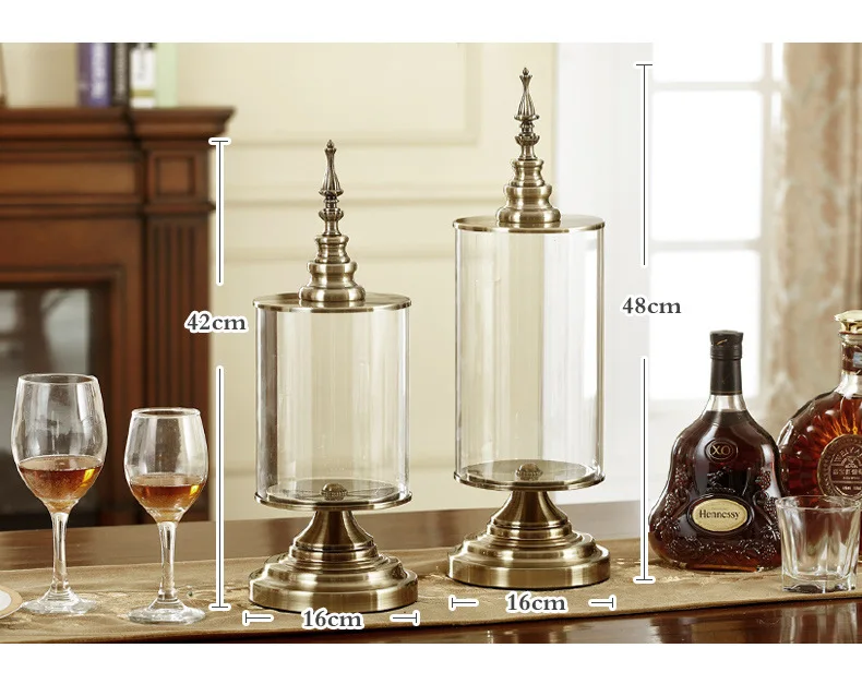 

European high-grade simple flower vase, glass creative transparent storage ornaments, ornaments and ornaments, supplied directly