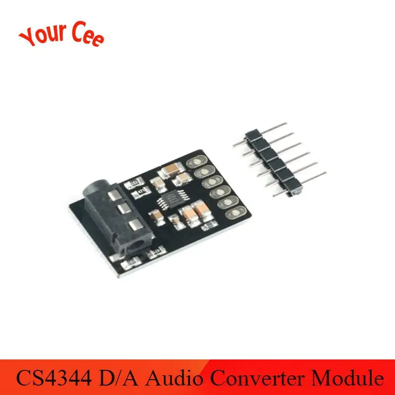 Цифровой аналоговый стерео аудио преобразователь CS4344 D/A с линейным аналоговым