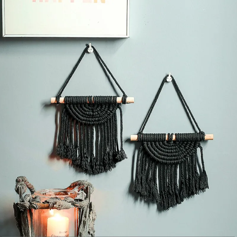 

Handmade Woven Macrame Wall Hanging Tapestry Wedding Wall Decoration Backdrop.Wall Home Living Room Home Decor Art