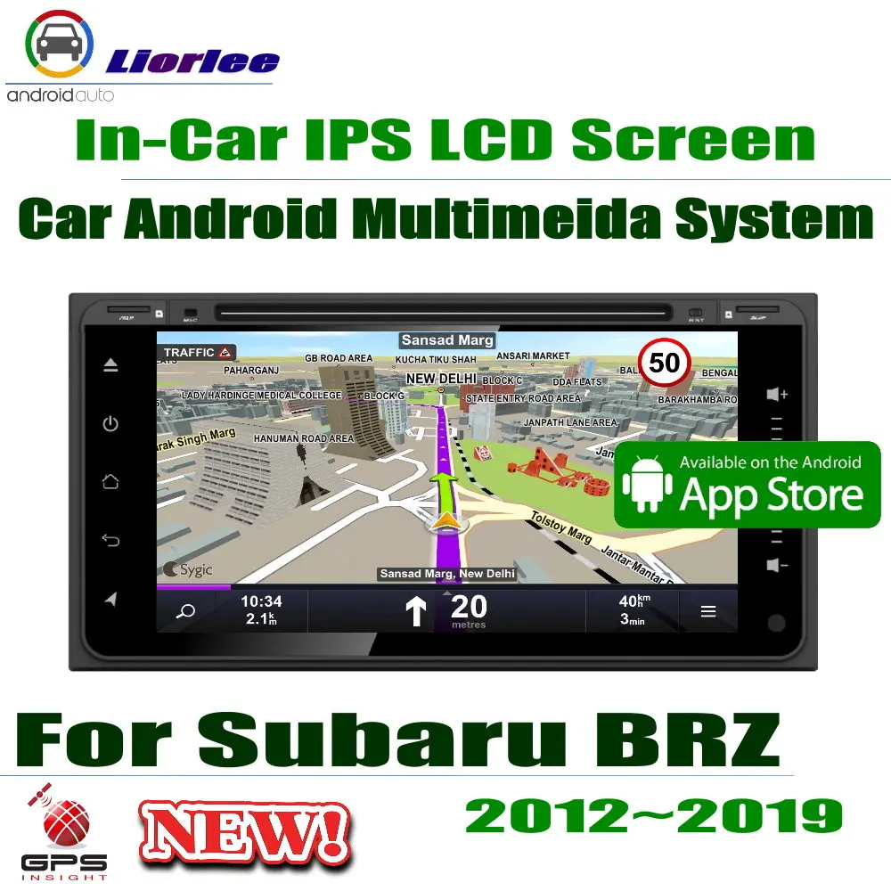 Для Subaru BRZ / Scion FR S 2012 2019 автомобильный Android плеер 7 &quotIPS ЖК экран GPS навигация Радио