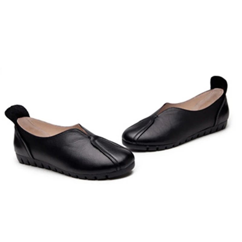 Женские лоферы на плоской подошве Fujin серые белые черные из натуральной кожи