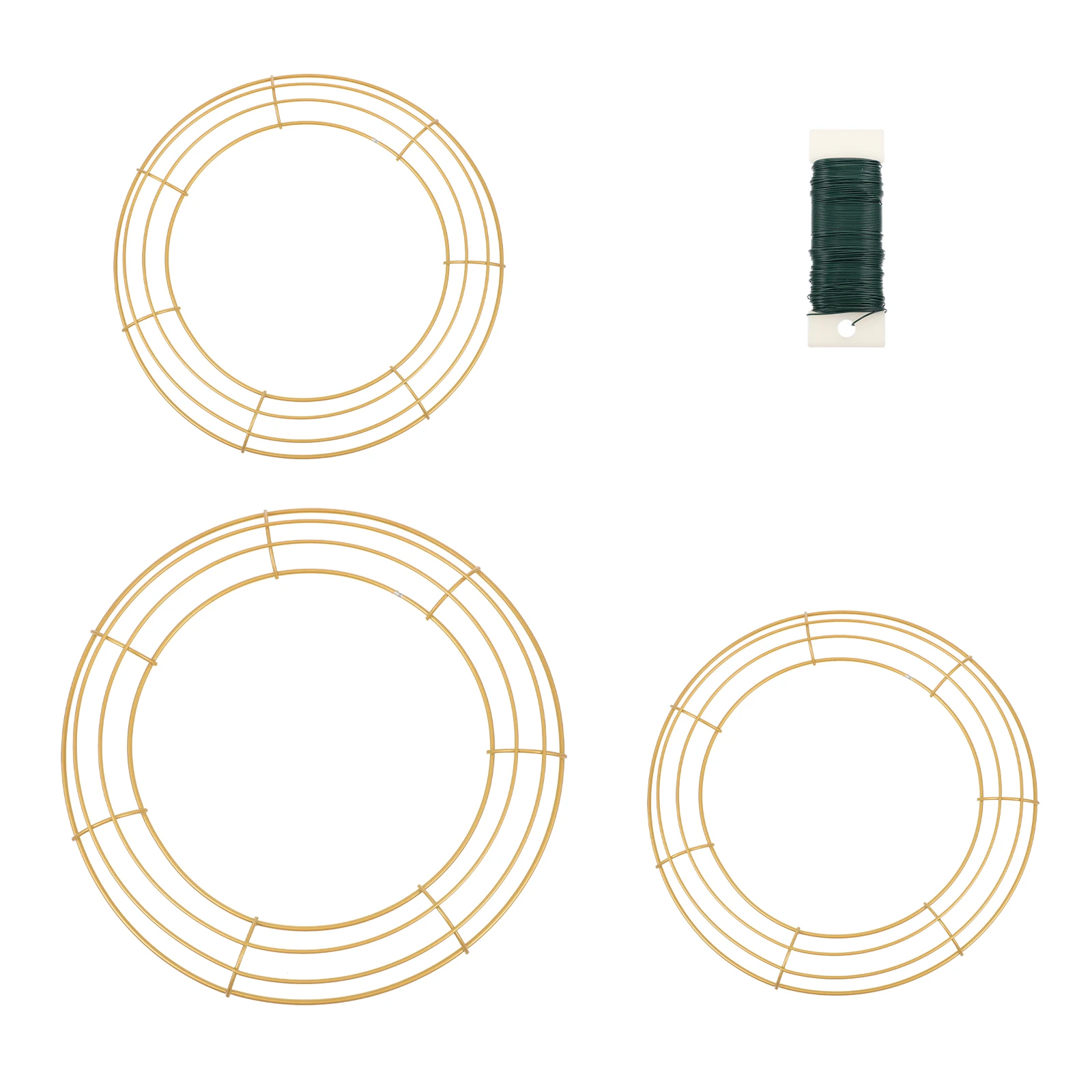 

1 Set Of Flower Wreath DIY Hoops Garland Iron Frame Wreath Loop Festival DIY Wreath Decor Circle Flower Arrangement Iron Ring